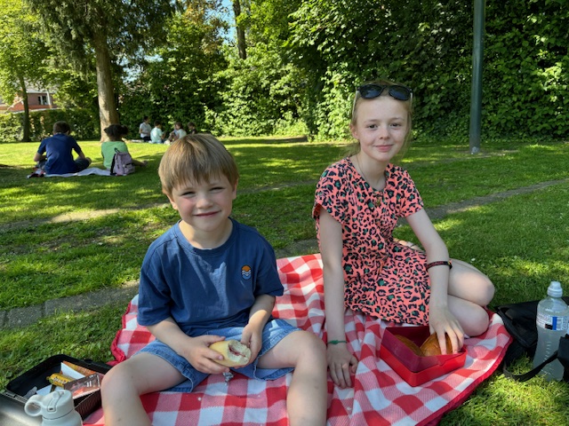 Picknicken in het park!
