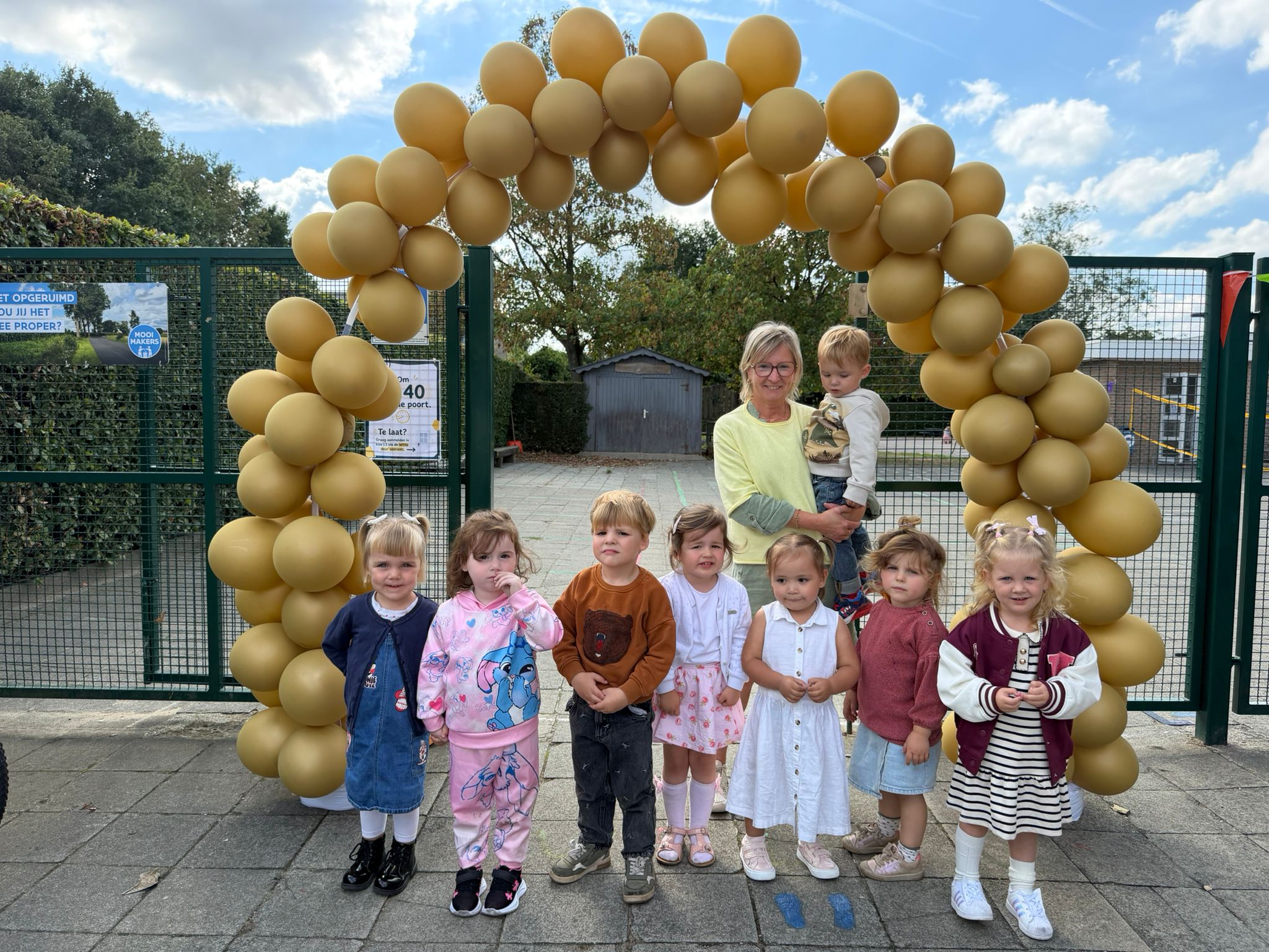 Foto's  van de eerste schoolweek